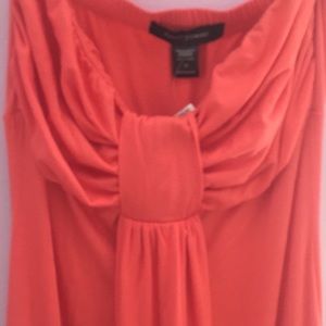 Peachy Pink Strapless Dress